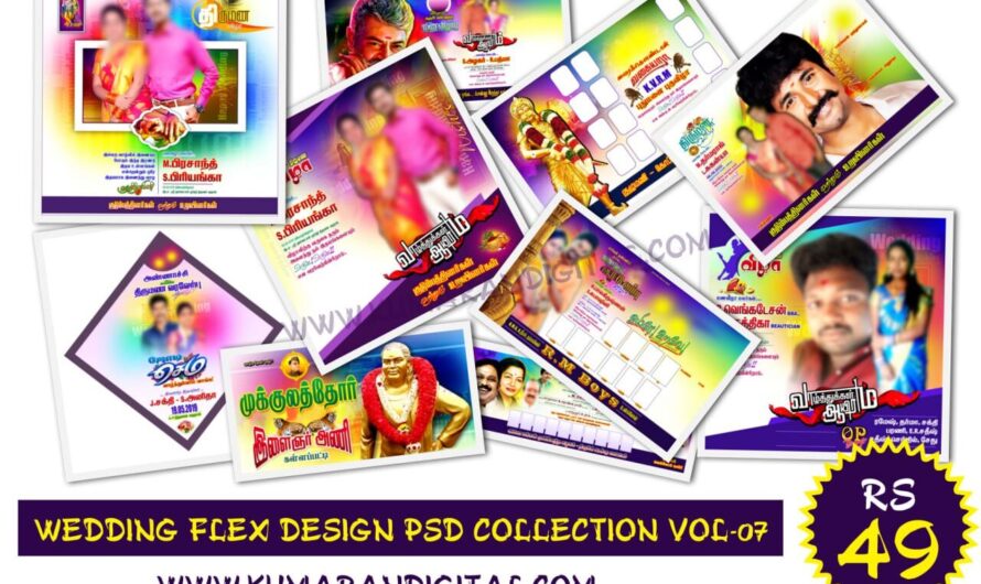 Wedding Flex Design Psd Collection Vol-07