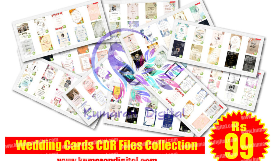100+ Wedding Cards CDR Files Collection