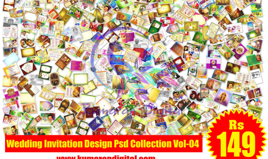 Wedding Invitation Design Psd Collection vol-04