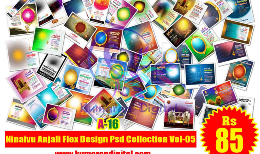 Ninaivu Anjali Flex Design Psd Collection Vol-05