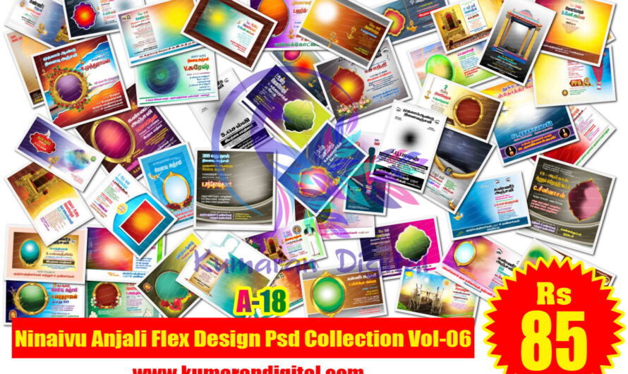 Ninaivu Anjali Flex Design Psd Collection Vol-06
