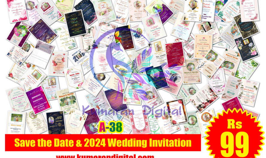 Save the Date & 2024 Wedding Invitation Psd Collection