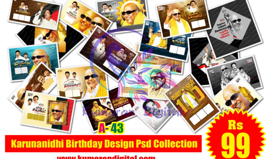 Karunanidhi Birthday Design Psd Collection
