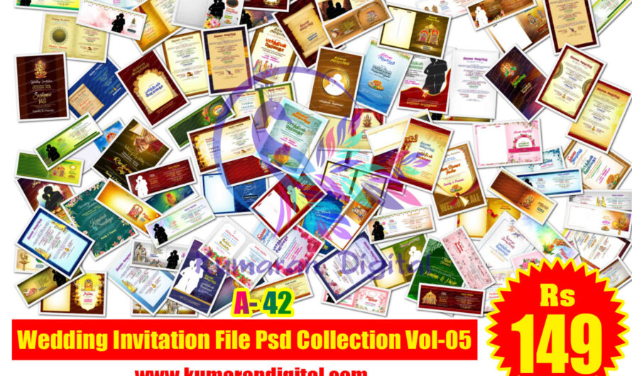 Wedding Invitation File Psd Collection Vol-05