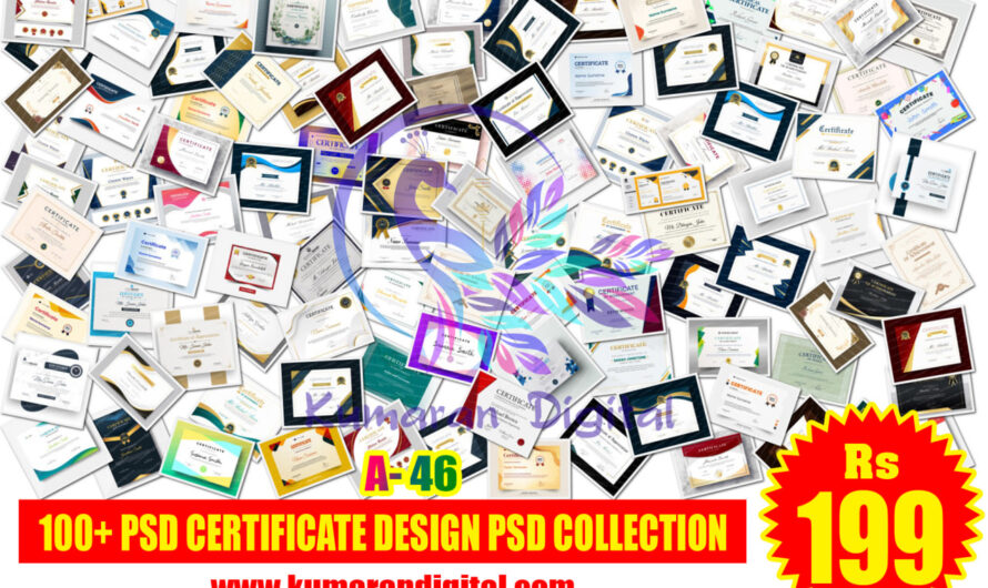 100+ PSD CERTIFICATE DESIGN PSD COLLECTION