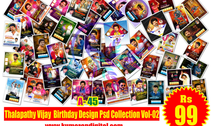 Thalapathy Vijay Birthday Design Psd Collection Vol-02