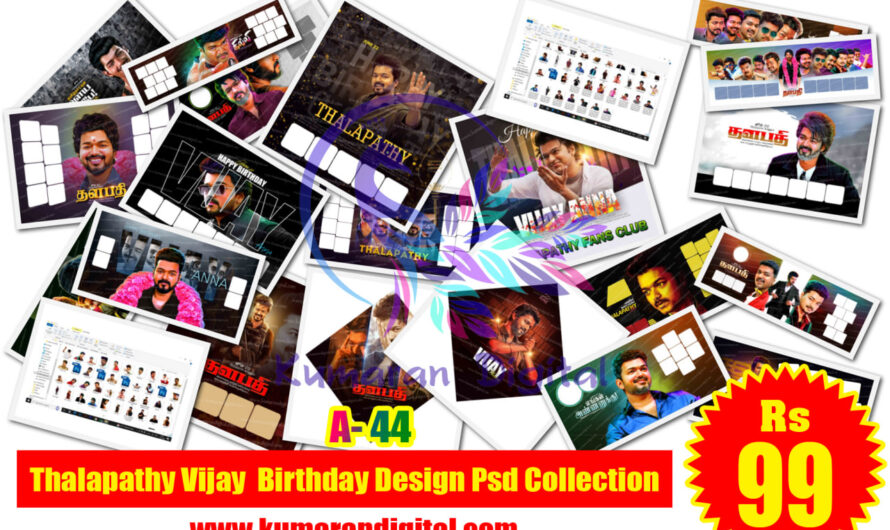 Thalapathy Vijay Birthday Design Psd Collection