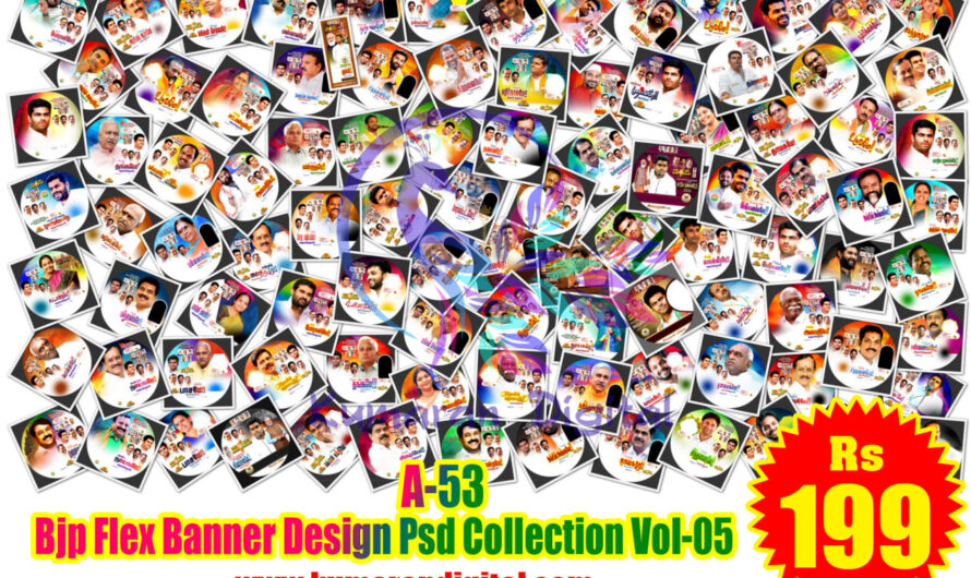 Bjp Flex Banner Design Psd Collection Vol-05