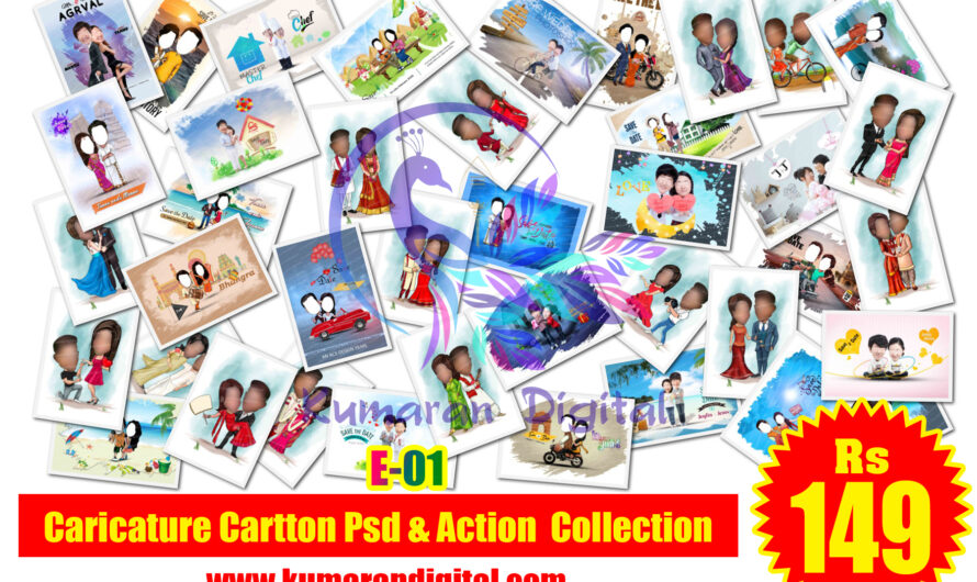 Caricature Cartoon Psd Collection & Action Vol-02