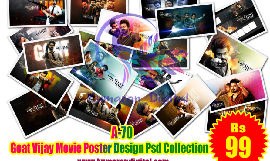 Goat Vijay Movie Poster Design Psd File Collection