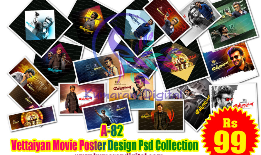 Vettaiyan Rajini Movie Poster Design Psd Collection