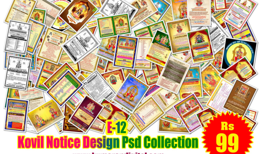 Kovil Notice Design Psd File Collection