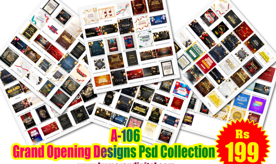 Grand Opening Notice Designs Psd Collection