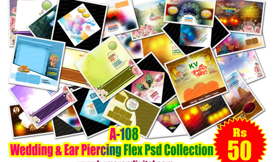 Wedding & Ear Piercing Flex Psd Collection