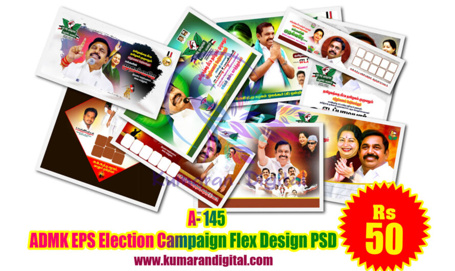 ADMK EPS Election Campaign Flex Design PSD Collection
