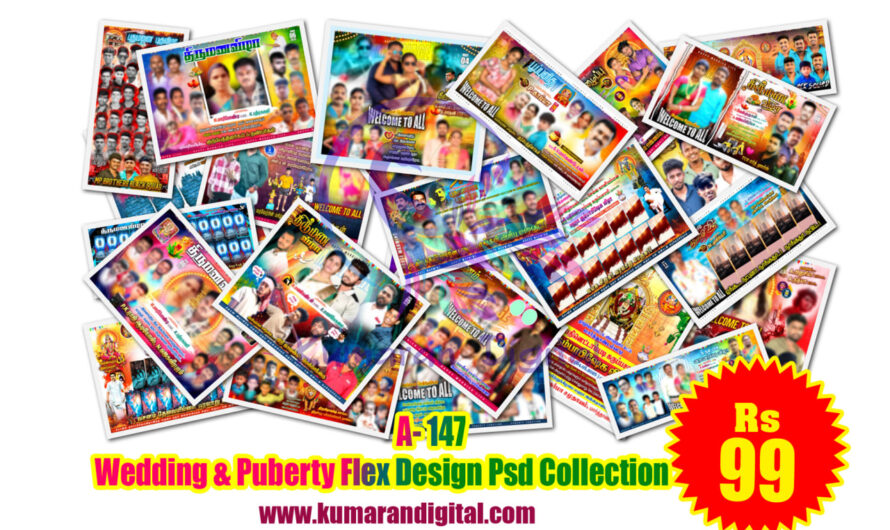 Wedding & Puberty Flex Banner Design Psd Collection