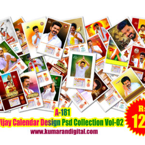 A-181 TVK Vijay Calendar Design Psd Collection Vol-02