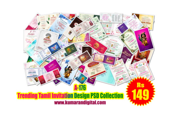 A-176 Trending NewTamil Invitation Design PSD Collection