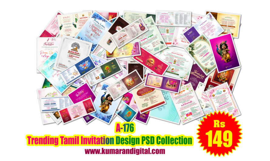 Trending NewTamil Invitation Design PSD Collection
