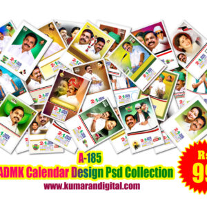 A-185 ADMK Calendar Design Psd Collection