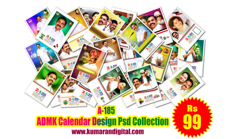 ADMK Daily Calendar Design Psd Collection Download
