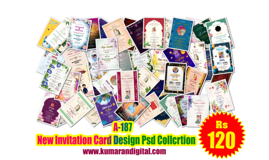 New Invitation Card Design Psd Collection