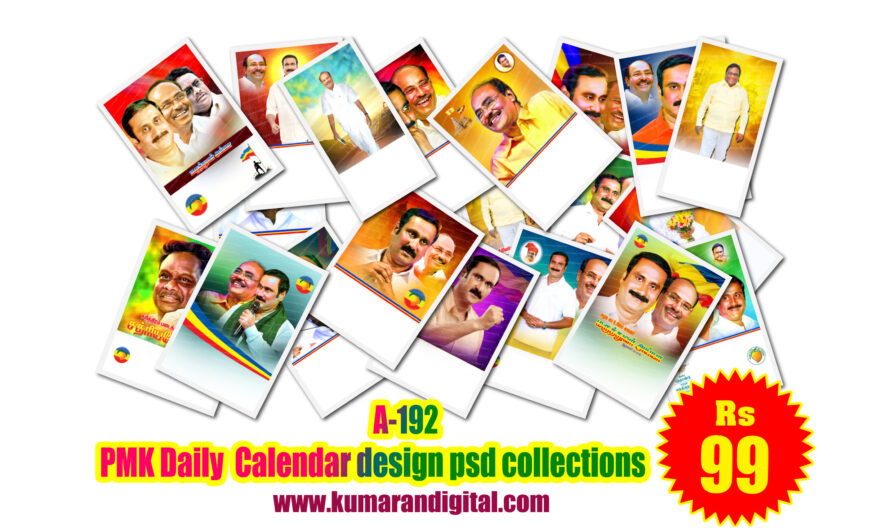 PMK Political Daily Calendar Design Psd Collection Download