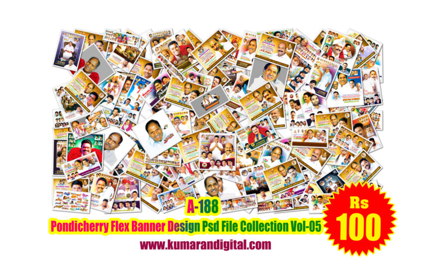 Pondicherry Flex Banner Design Psd File Collection Vol-05