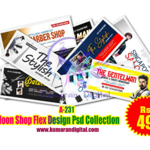 A-231 Saloon Shop Flex Design Psd Collection