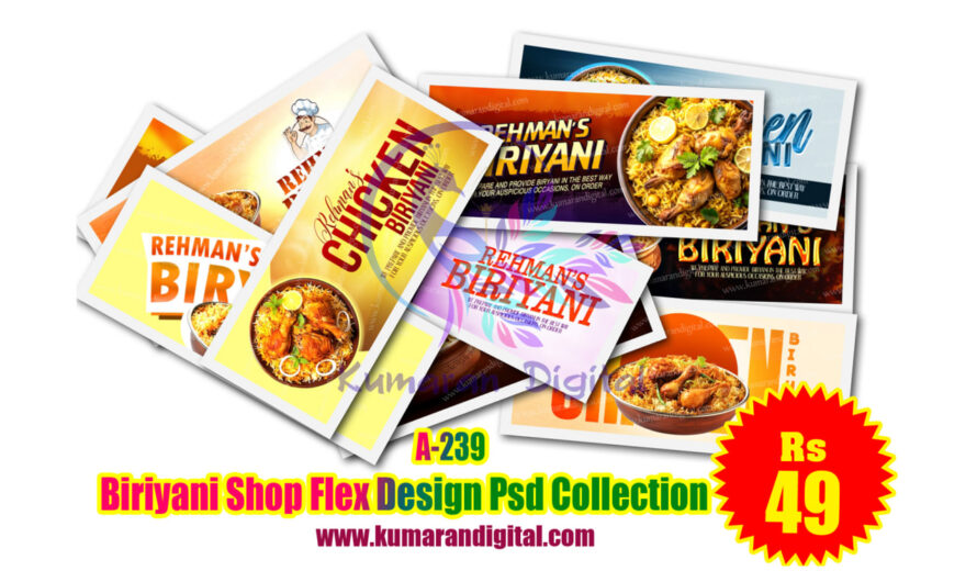 Biriyani Shop Flex Design Psd Collection