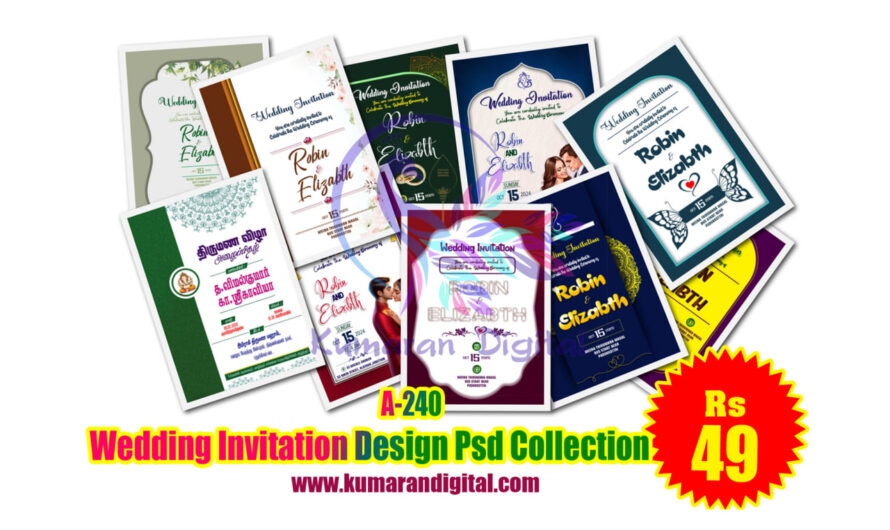 Wedding Invitation Design Psd Collection Download