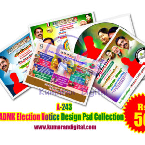 A-243 2026 ADMK Election Notice Design Psd Collection Download