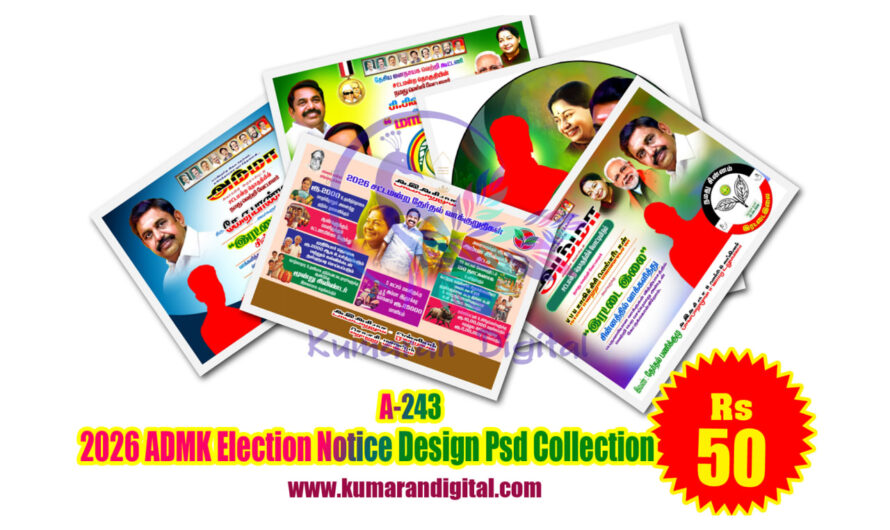 2026 ADMK Election Notice Design Psd Collection Download