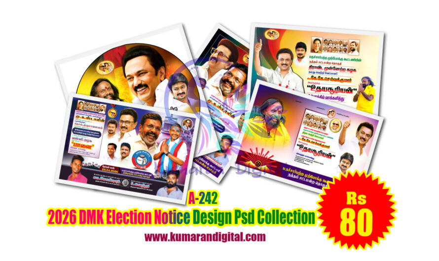 2026 DMK Election Notice Design Psd Collection Download
