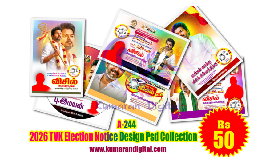 2026 TVK Vijay Election Notice Design Psd Collection